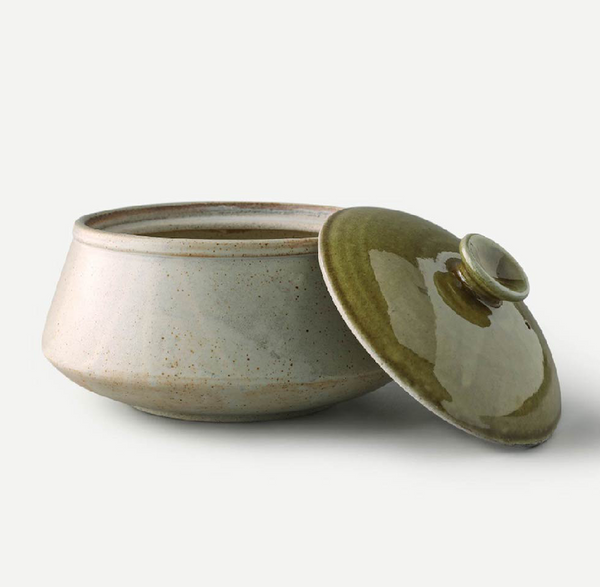 Home Tableware Bowls Astra-Stoneware Serving Bowl With Lid-Ikai Asai - Shop Cult Modern