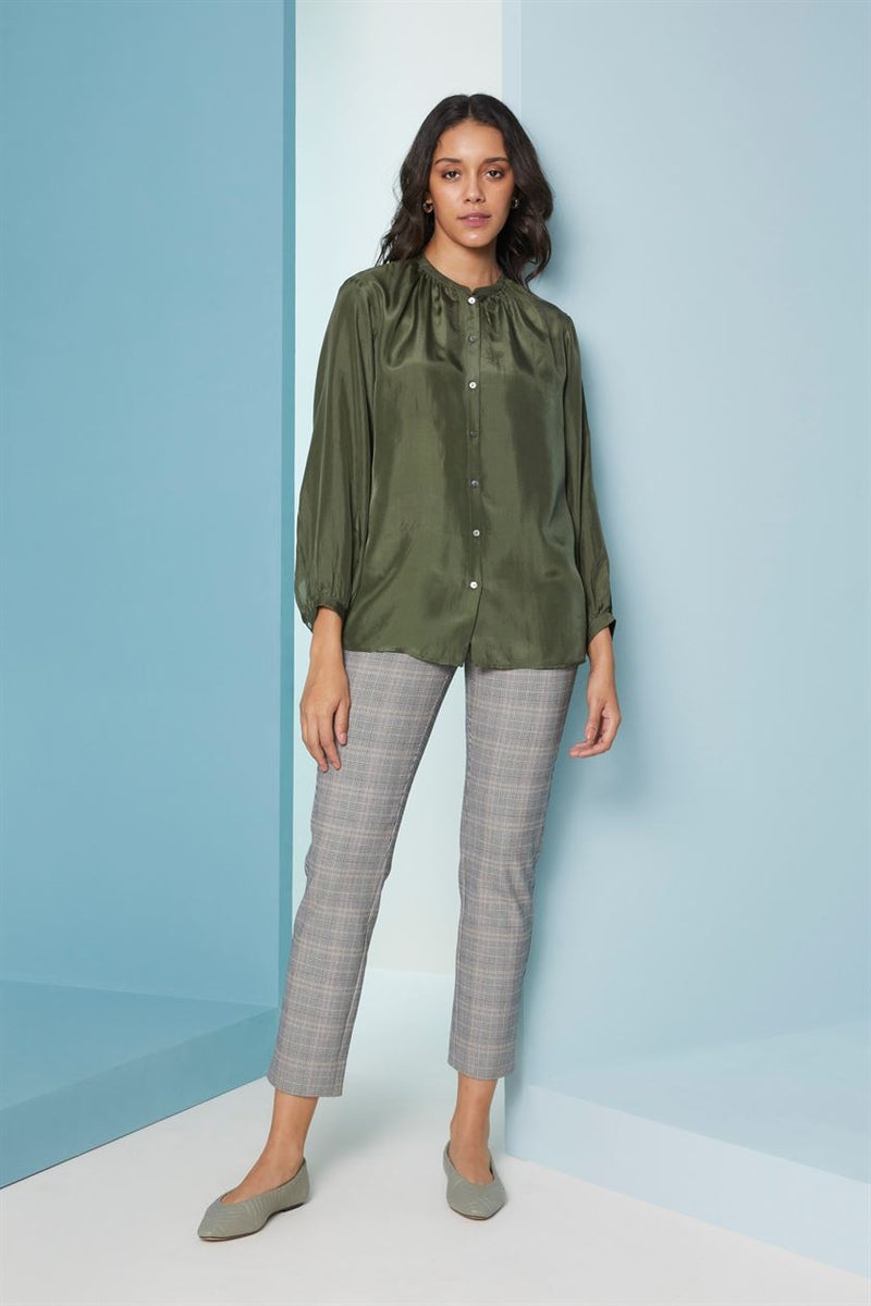 Perona   I   Womenshirts & Topshirts -Carlo-Pwa-Fv21-1102-Pine Green  AS7650 - Shop Cult Modern