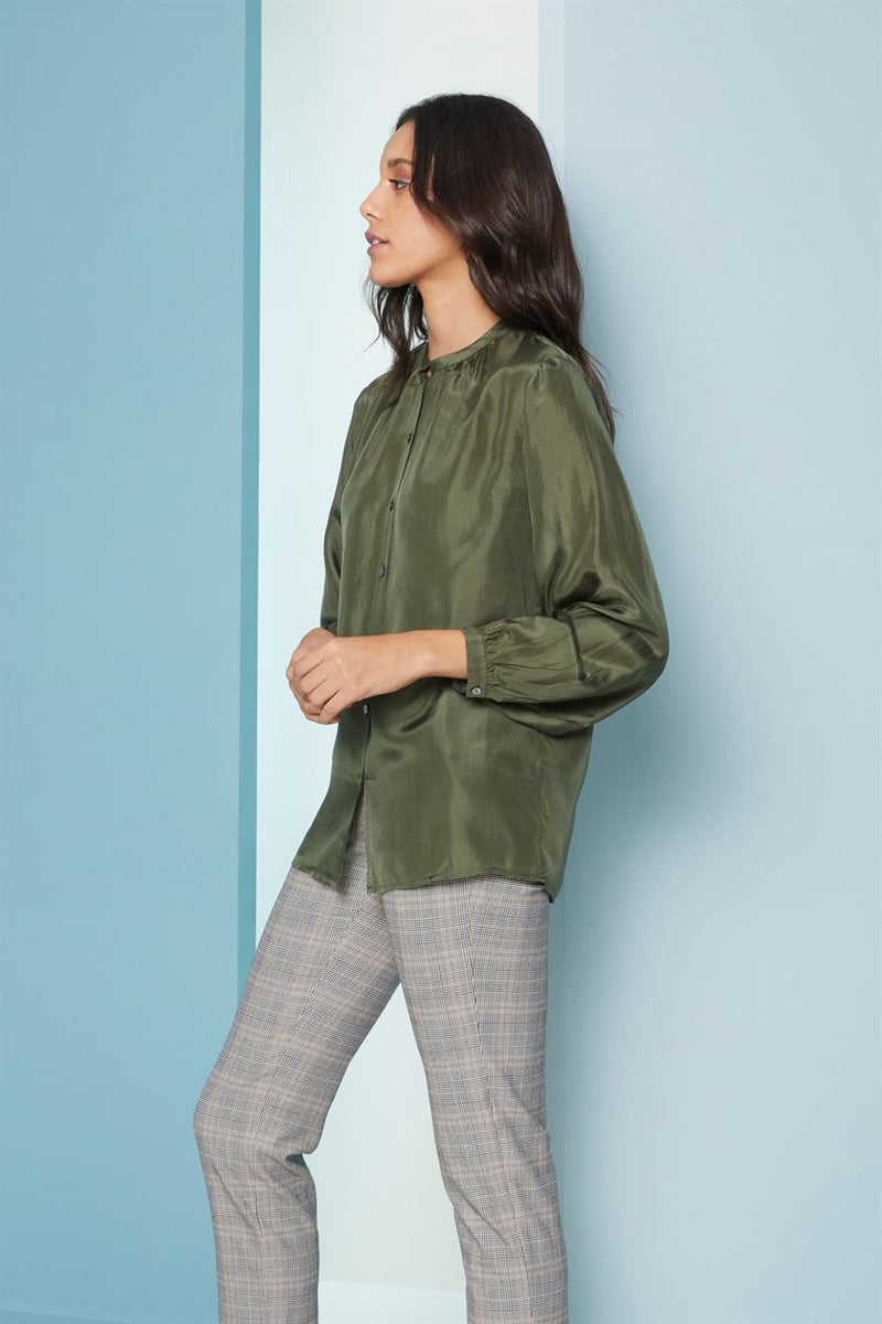 Perona   I   Womenshirts & Topshirts -Carlo-Pwa-Fv21-1102-Pine Green  AS7650 - Shop Cult Modern