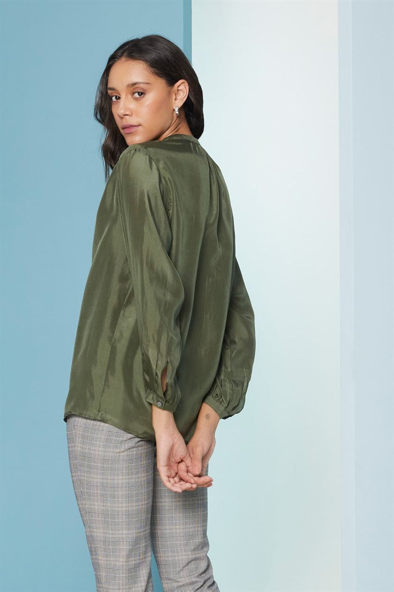 Perona   I   Womenshirts & Topshirts -Carlo-Pwa-Fv21-1102-Pine Green  AS7650 - Shop Cult Modern