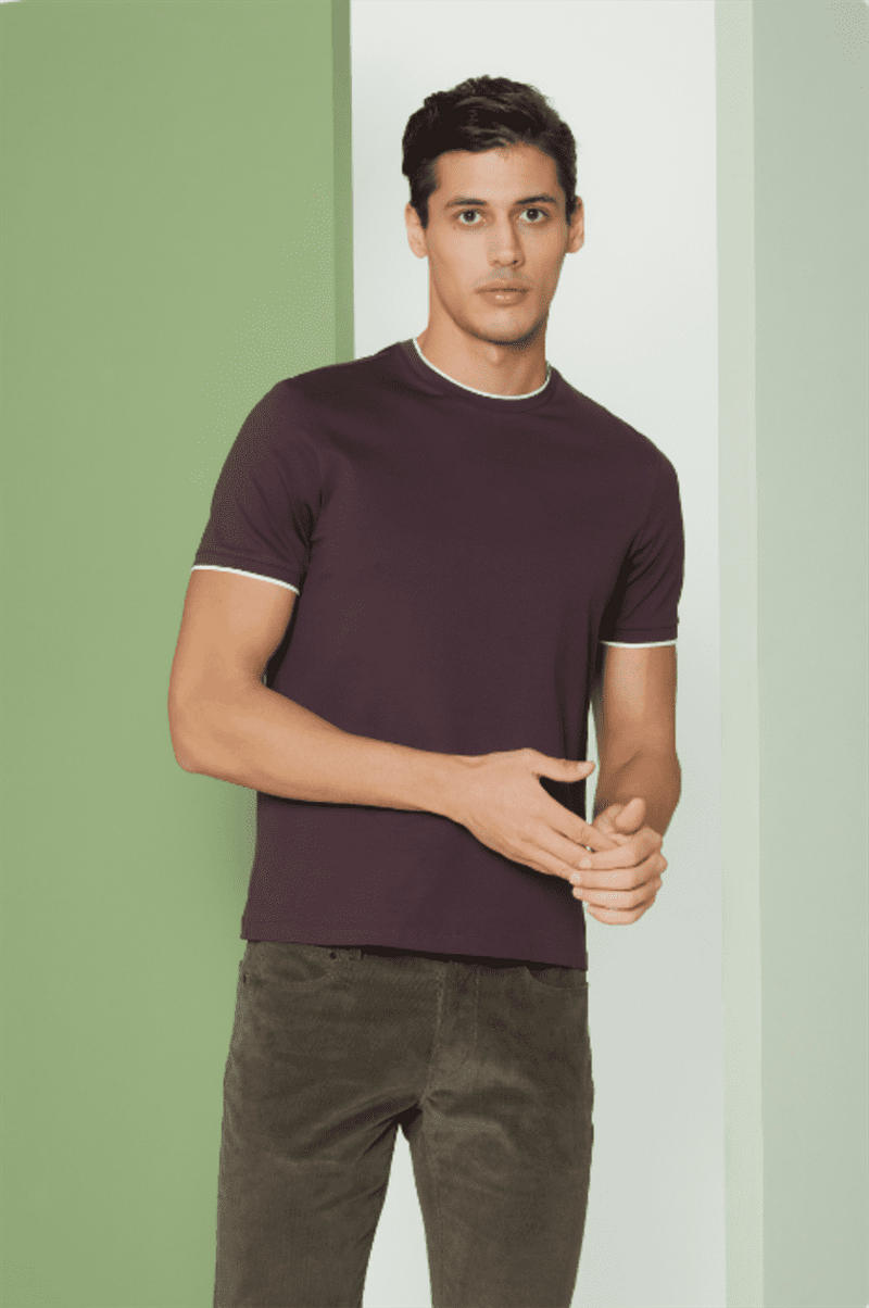 Perona   I   Mens-Thirts & Polos -Thirt-Casey-Pma-Fv21-1010-Wine  AS7539 - Shop Cult Modern