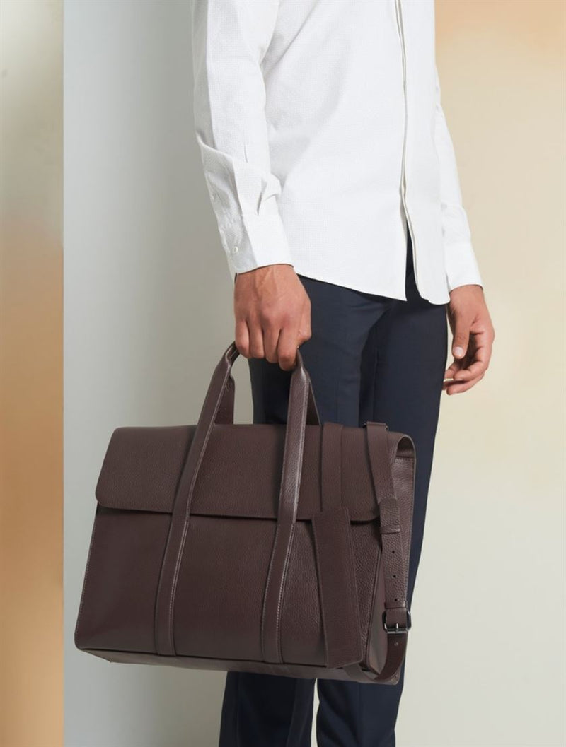 Perona   -   Mens-Leather Goods-Bags & Accessories -Alisson-Pmb-Ss24-542-N/A-Chestnut - Shop Cult Modern