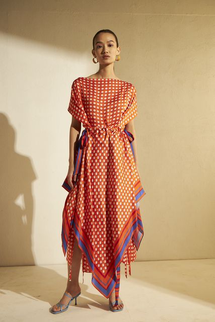 Cuin   I    Asymmetrical Dress Modal Satin - Shop Cult Modern