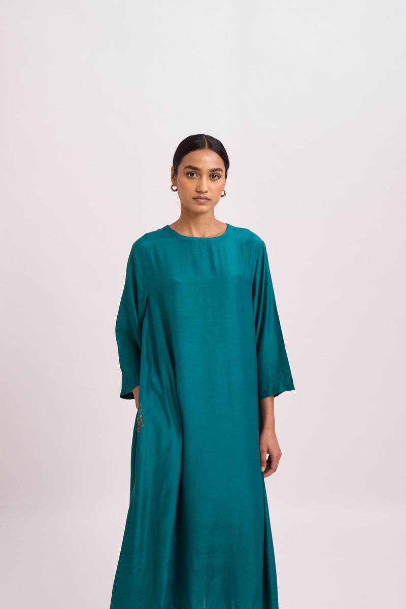 cotton silk fabric dress COTTON SILK DRESS Astraea
