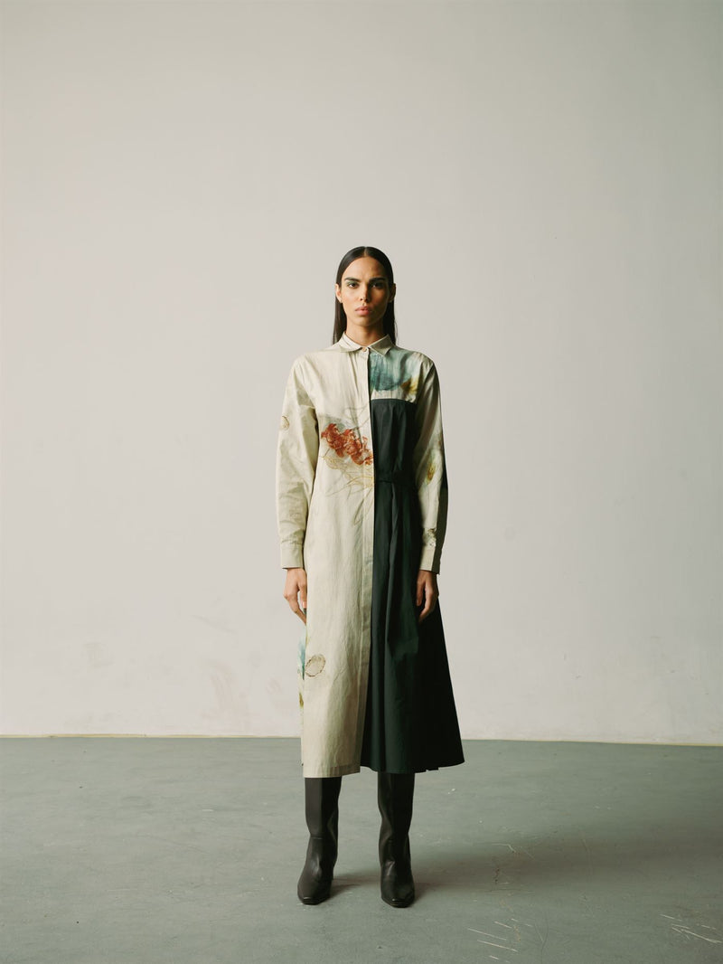 CORD   I   Cesena Pleat Panel Dress Dress Cotton X-Ray+DG W21-PPD-X-Ray+DG - Shop Cult Modern