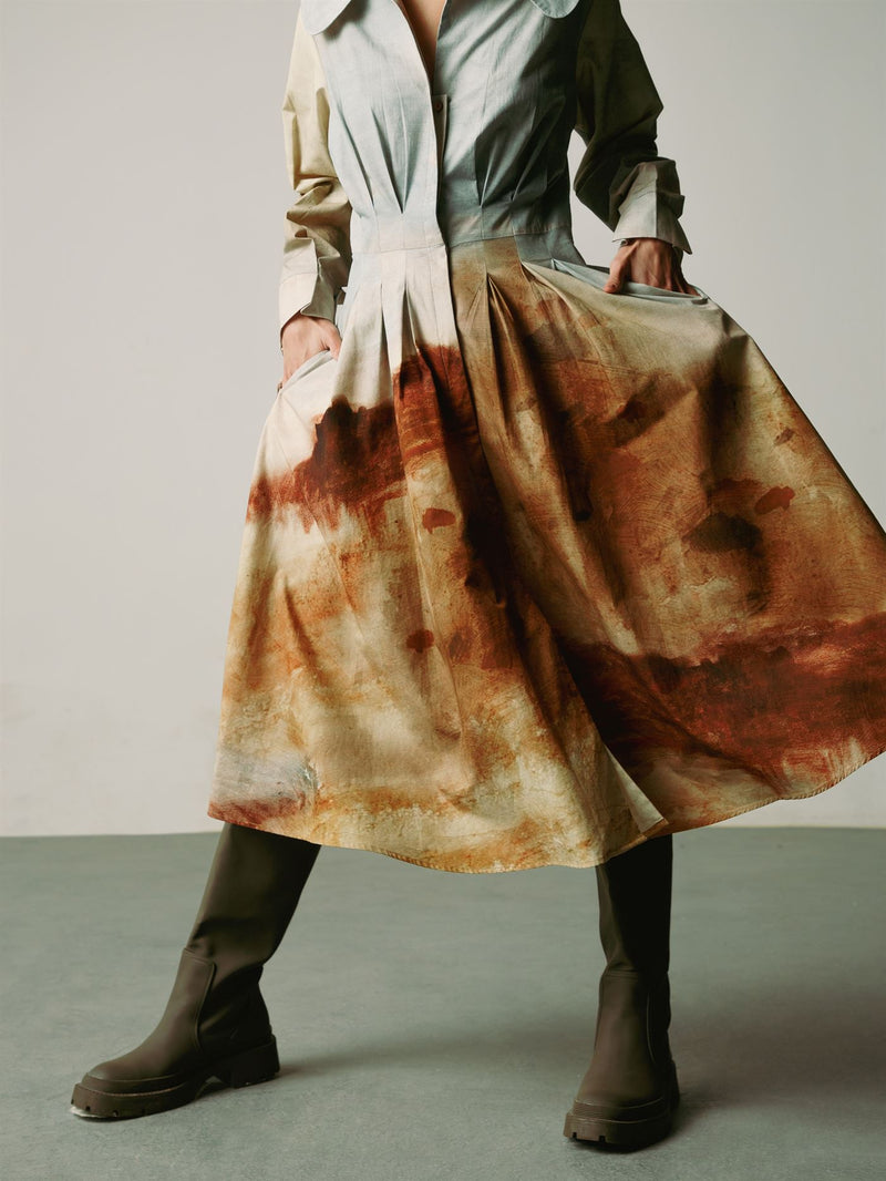 CORD   I   Positano Diana Dress Dress Cotton Blotch Print  W21-DD-BLP - Shop Cult Modern