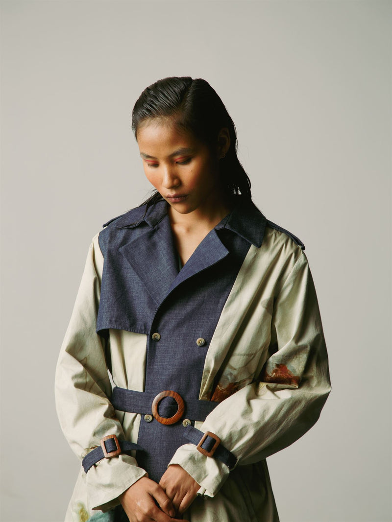 CORD   I   Florence Denim Trench Jacket Outerwear Cotton Twill+ Denim X-Ray W21-DTJ-X-RAY - Shop Cult Modern