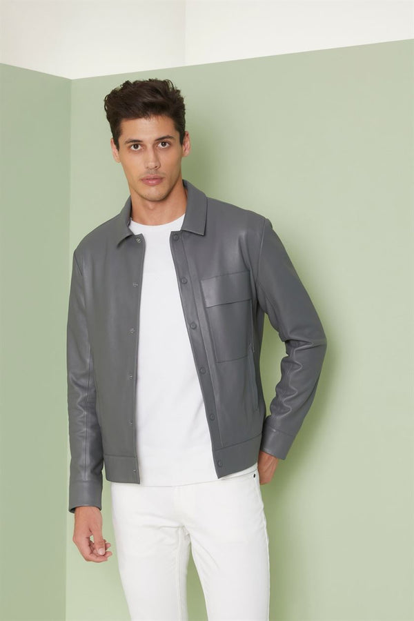 Perona   I   Mens-Outerweareather Jackets-Diallo-Pma-Fv21-155-Graphite Gray  AS7609 - Shop Cult Modern