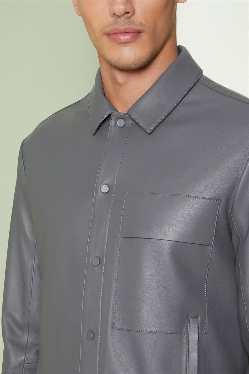 Perona   I   Mens-Outerweareather Jackets-Diallo-Pma-Fv21-155-Graphite Gray  AS7609 - Shop Cult Modern