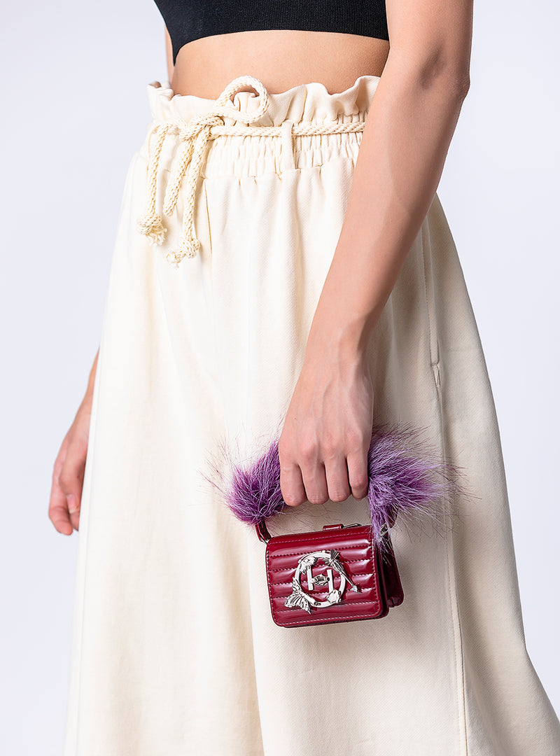 Outhouse   -   Sling Bag The Oh V Furbie - Marilyn Maroon - Shop Cult Modern