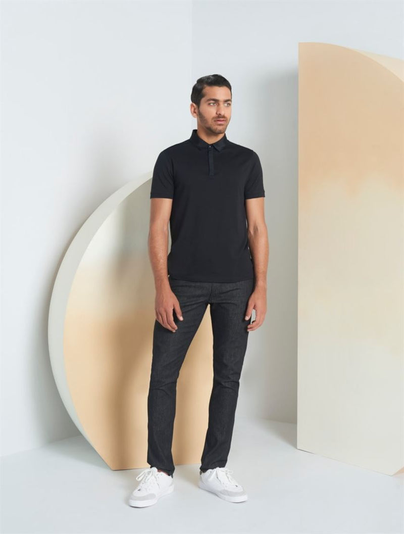 Perona   -   Mens-T-Shirts & Polos -Polos -Eathan-Pma-Ss24-00012-S-Black - Shop Cult Modern