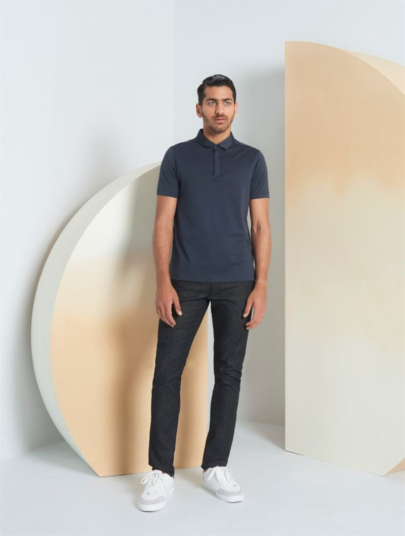 Perona   -   Mens-T-Shirts & Polos -Polos -Eathan-Pma-Ss21-00012-S-Navy - Shop Cult Modern