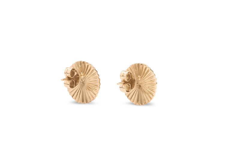 Studio Tara   I   Mulino 18K Yellow Gold Disk Studs - Shop Cult Modern