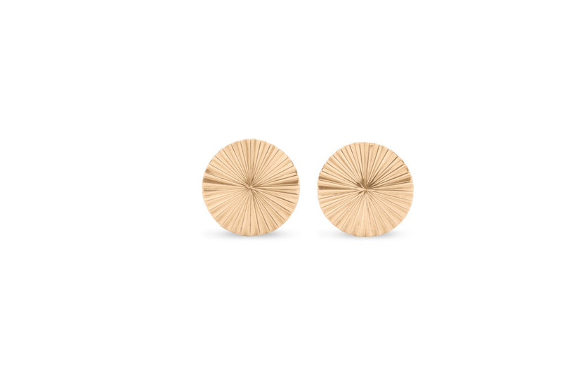 Studio Tara   I   Mulino 18K Yellow Gold Disk Studs - Shop Cult Modern