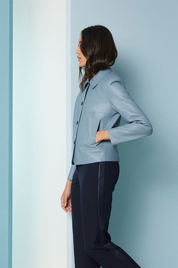 Perona   I   Womens-Outerweareather Jackets-Esi-Pwa-Fv21-20159-Blue Gray  AS7621 - Shop Cult Modern