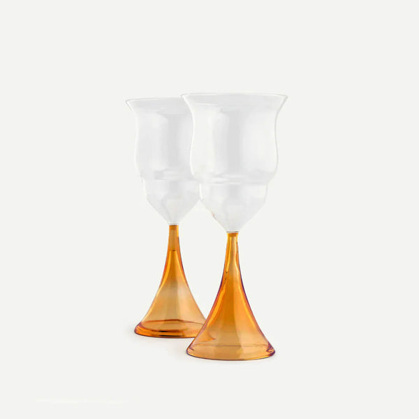 Home Tableware Wine Glass Barbet Wine Glasses-Set Of 2-Ikai Asai - Shop Cult Modern