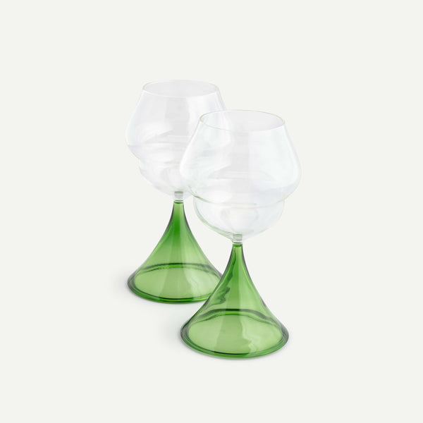 Home Tableware Wine Glass Oriole Wine Glass-Set Of 2-Ikai Asai - Shop Cult Modern