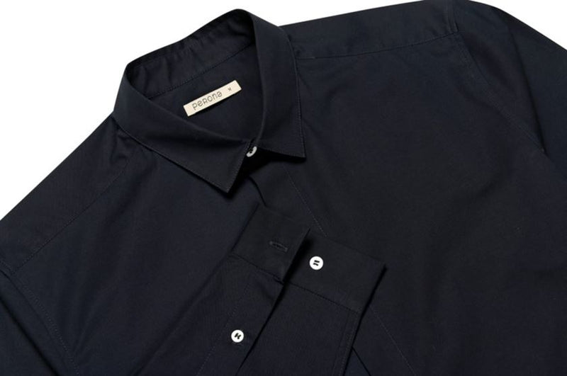 Perona   -   Mens-Shirts-Shirts-Finley-Pma-Ss24-350-S-Navy - Shop Cult Modern