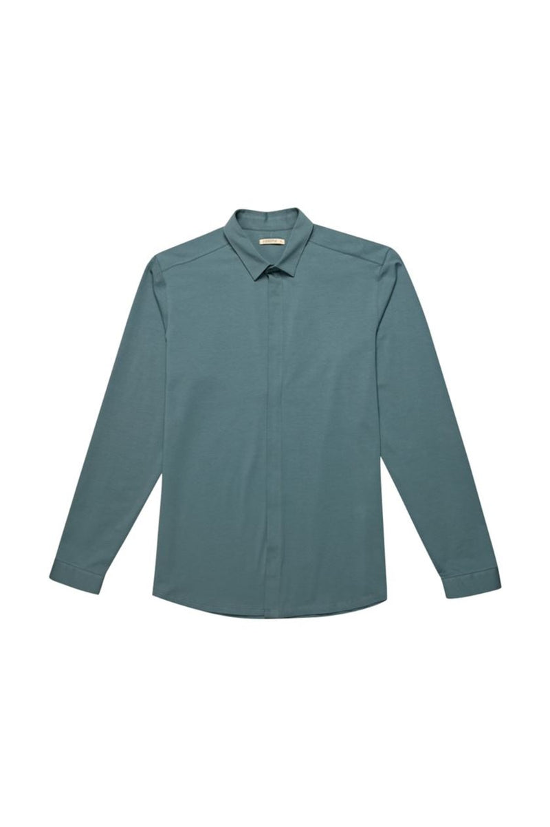 Perona   -   Mens-Shirts-Shirts-Finley-Pma-Ss24-350-S-Teal - Shop Cult Modern