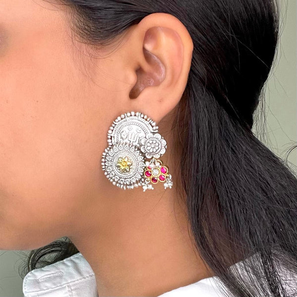 Sheetal Zaveri   I   Fleur Studs Hancrafted Earrings, Natural pearls used.  SZ-E40 - Shop Cult Modern