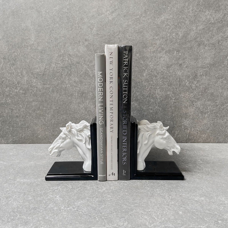 Edit House & Home-Home Artisan Wilbur Horse Bookends - Shop Cult Modern