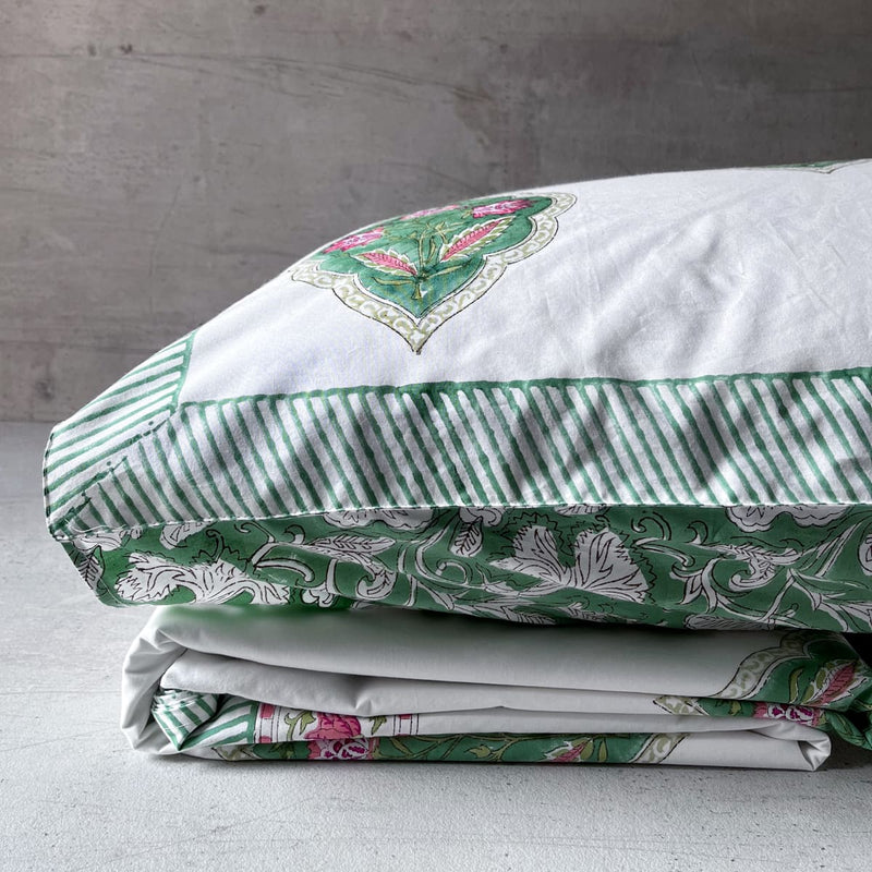 Home Artisan Anaira Floral Pattern Hand Block Print Bed Sheet - Shop Cult Modern