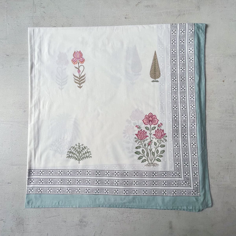 Home Artisan Ahida Floral Pattern Hand Block Print Bed Sheet - Shop Cult Modern