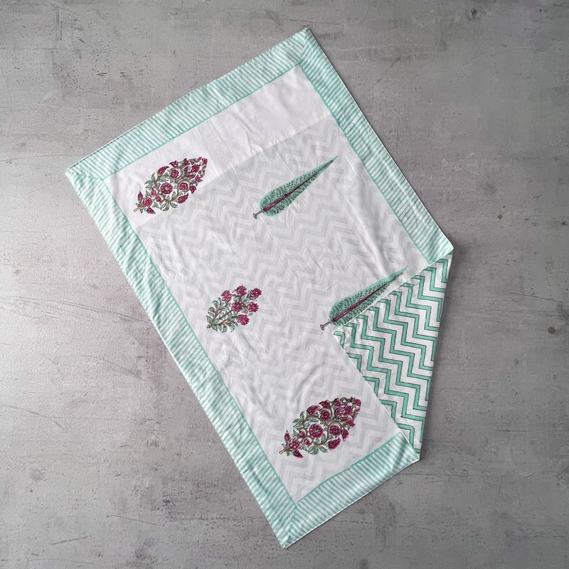 Home Artisan Alina Floral Pattern Hand Block Print Bed Sheet - Shop Cult Modern