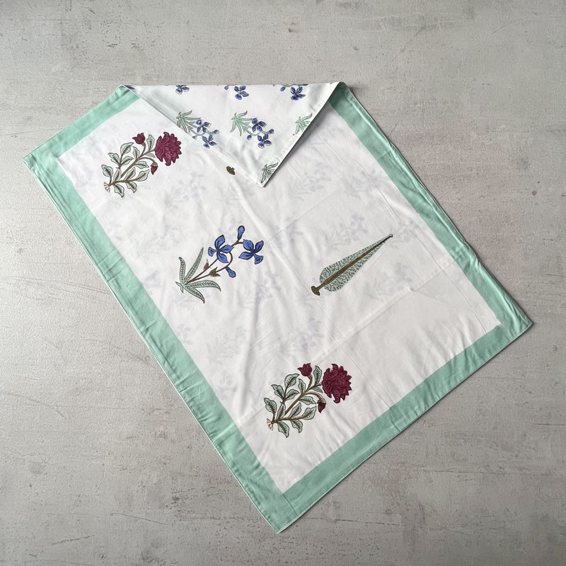 Home Artisan Zaira Floral Pattern Hand Block Print Bed Sheet - Shop Cult Modern