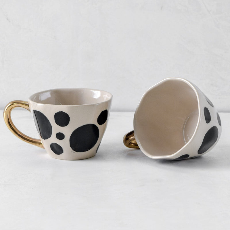 Home Artisan Monique Spotted Handmade Ceramic Cup - Set of 2 - Shop Cult Modern