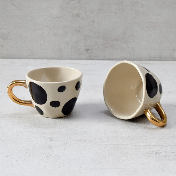 Home Artisan Monique Spotted Handmade Ceramic Cup - Set of 2 - Shop Cult Modern