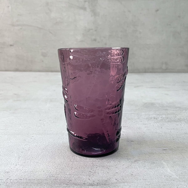Home Artisan Evren Plum Dragonfly Drinking Glass (Set of 2) - Shop Cult Modern