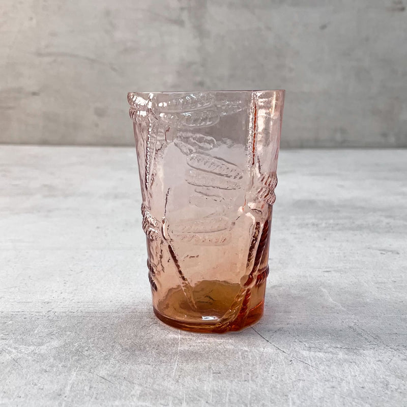 Home Artisan Esrin Peach Dragonfly Drinking Glass (Set of 2) - Shop Cult Modern