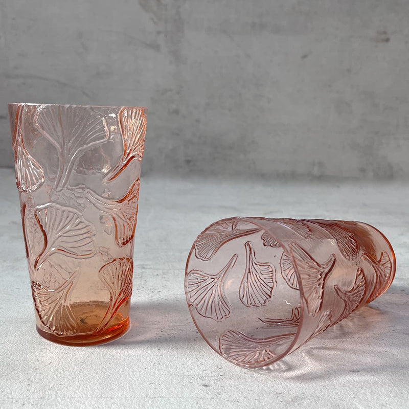 Home Artisan Perry Peach Dragonfly Drinking Glass (Set of 2) - Shop Cult Modern