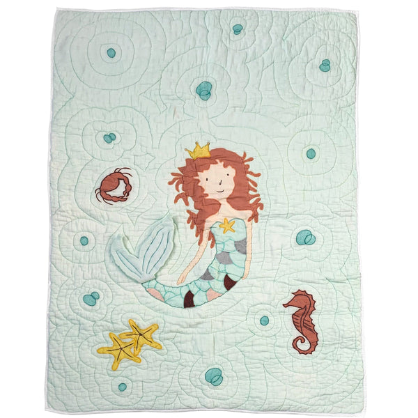Home Artisan Perdita Mermaid Patchwork Quilt by The Merry Maison - Shop Cult Modern