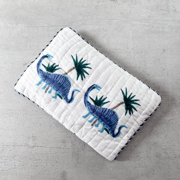 Home Artisan Spike Dinosaur Hand Block Print Cotton Quilt Set - Shop Cult Modern
