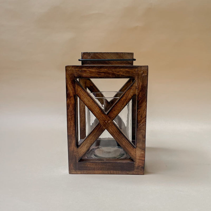 Edit House & Home-Home Artisan Edmund Wooden Lantern - Shop Cult Modern