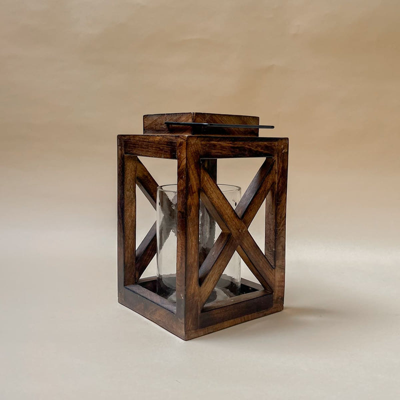 Edit House & Home-Home Artisan Edmund Wooden Lantern - Shop Cult Modern