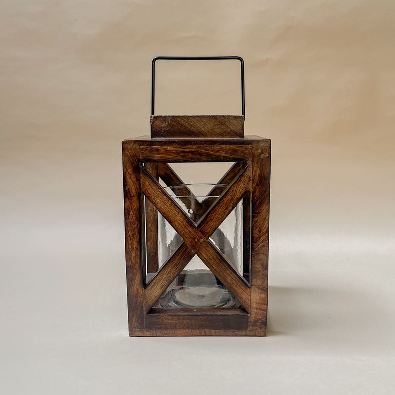 Edit House & Home-Home Artisan Edmund Wooden Lantern - Shop Cult Modern