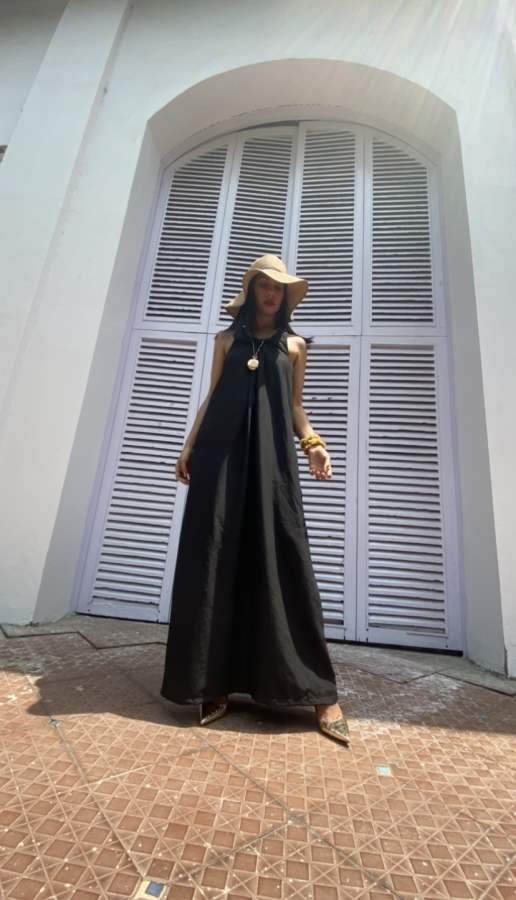 Hanshu   I    Halter Maxi Dress Black - Shop Cult Modern