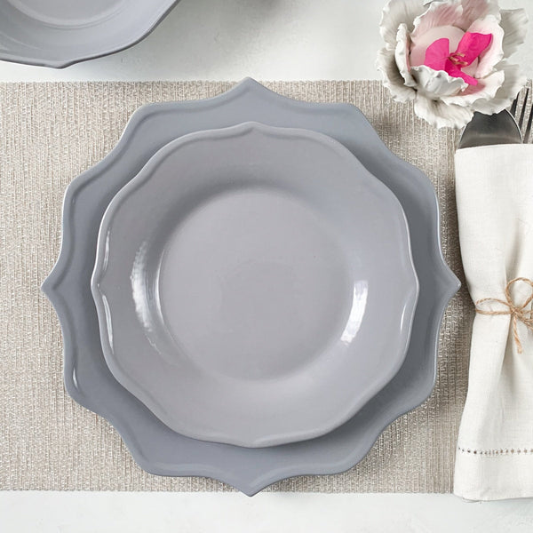 Home Artisan Grey Lotus Side Plate - Set of 4 - Shop Cult Modern