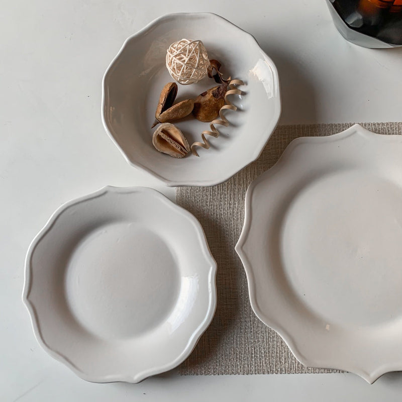 Home Artisan White Lotus Side Plate - Set of 4 - Shop Cult Modern
