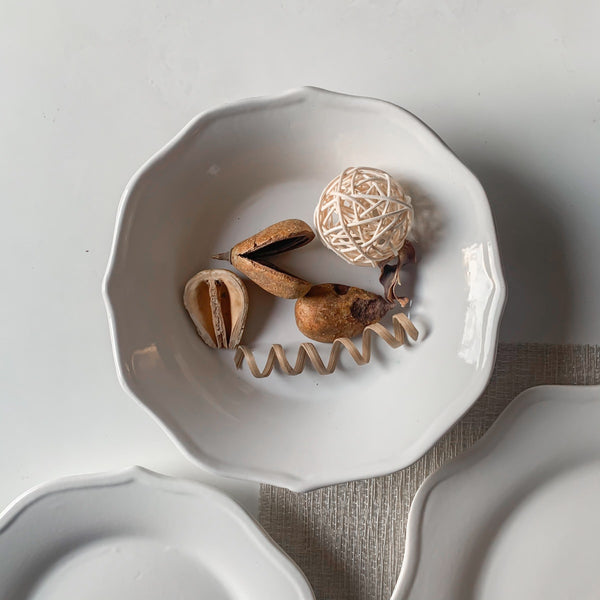 Home Artisan White Lotus Serving Bowl - Set of 2 - Shop Cult Modern