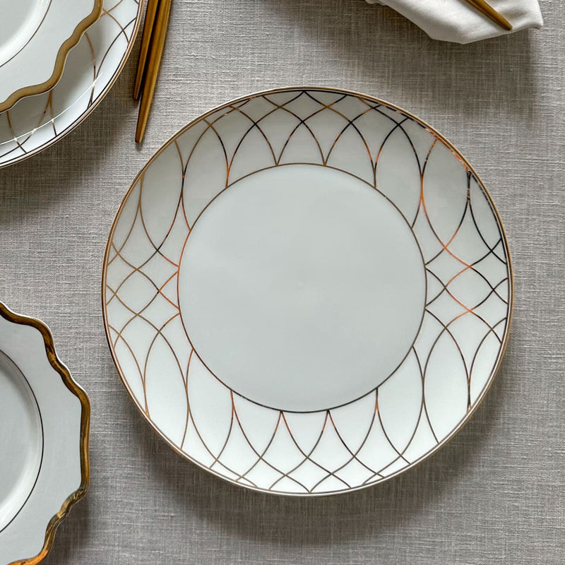 Edit House & Home-Home Artisan Camille Porcelain Dinner Plate  Set of 2 - Shop Cult Modern