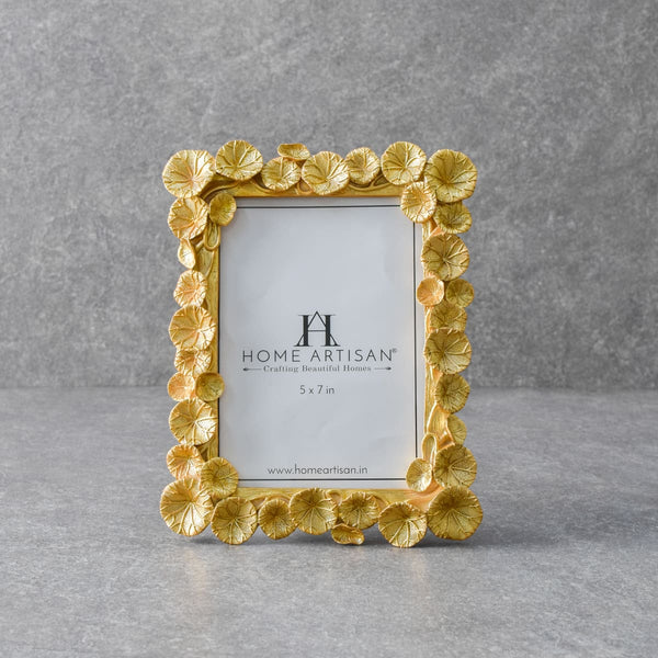 Home Artisan Malia Golden Leaf Photo Frame (5x7) - Shop Cult Modern