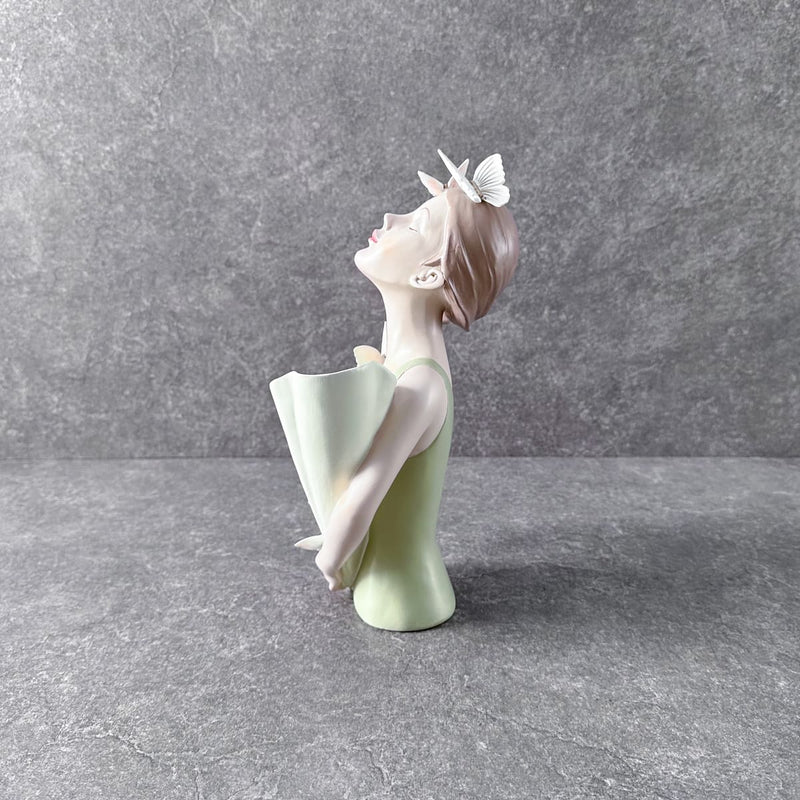 Home Artisan Beverly with a Bouquet Sculpture - Green - Shop Cult Modern