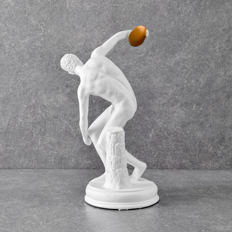 Home Artisan Discobolus of Myron Sculpture - White - Shop Cult Modern