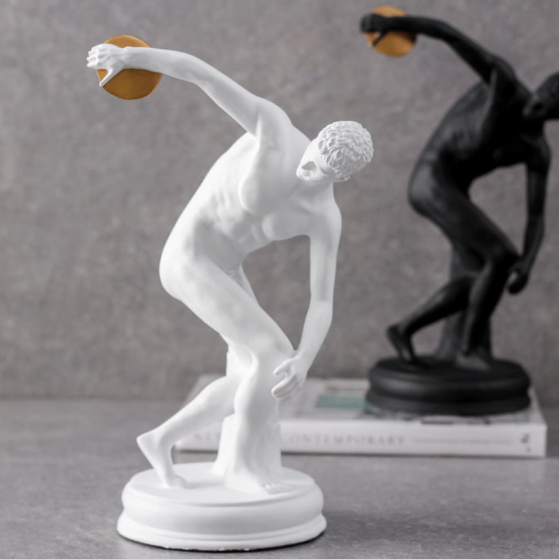 Home Artisan Discobolus of Myron Sculpture - White - Shop Cult Modern