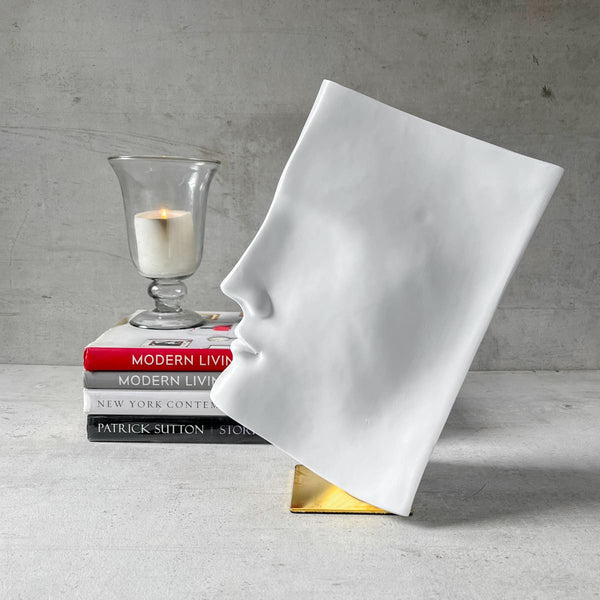 Home Artisan Silvio Book Face Sculpture - Shop Cult Modern