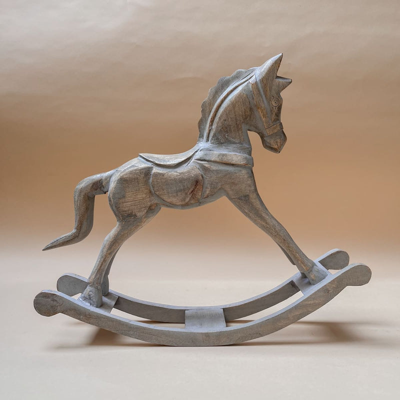 Edit House & Home-Home Artisan Wilhelm Wooden Rocking Horse Sculpture - Shop Cult Modern